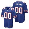 Men's Buffalo Bills Game Jersey - Old Royal - Custom - Replica