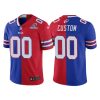 Men's Buffalo Bills Custom 2020 Playoffs Split Vapor Limited Jersey - Royal Red - Replica