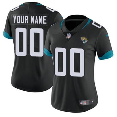 Custom Jaguars Jersey for Women Jacksonville Jaguars Black Alternate Stitched Custom Vapor Untouchable Limited Jersey