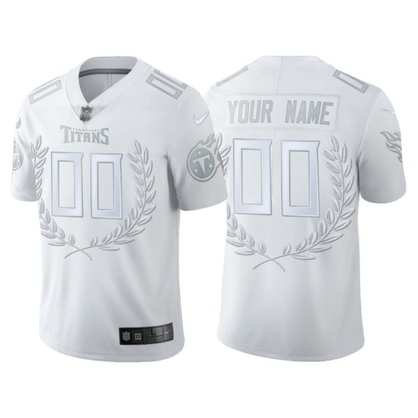 Men's Tennessee Titans #00 Custom White limited edition Jersey - Replica