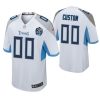 Men's Tennessee Titans White 20th Anniversary Game Customized Jersey - Replica