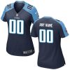 Woman's TENNESSEE TITANS CUSTOM GAME JERSEY - NAVY - Replica