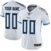 Woman's Tennessee Titans White Road Customized Vapor Untouchable Limited Jersey - Replica