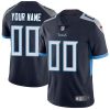 Men's Tennessee Titans Navy Blue Hom Customized Vapor Untouchable Limited Jersey - Replica