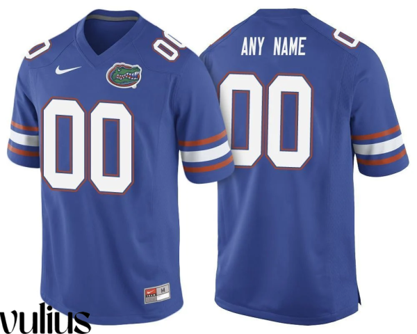 Custom Florida Gators Jersey, Royal Men's, College Football Jersey - Replica