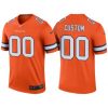 Men's Denver Broncos Orange Color Rush Legend Customized Jersey - Replica