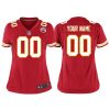 Custom Chiefs Jersey for Women Kansas City Chiefs #00 Custom Home Game Jersey - Red