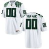 Men's Oregon Ducks White Customized Football Jersey - Replica