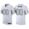 Men's Las Vegas Raiders White Color Rush Legend Customized Jersey - Replica