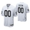 Men's Las Vegas Raiders White Game Customized Jersey - Replica