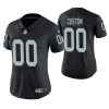 Woman's Las Vegas Raiders Black Game Customized Jersey - Replica