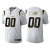 Men's Los Angeles Chargers #00 Custom 2020 White Golden Limited Jersey - Replica