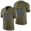 Men's Los Angeles Chargers Olive 2017 Salute to Service Limited Customized Jersey - Replica