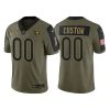 Men's Custom Chicago Bears 2021 Salute To Service Limited Jersey - Olive - Replica