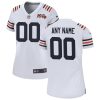 Woman's White Chicago Bears 2019 100th Season Alternate Classic Custom Game Jersey - Replica