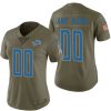 Woman's Detroit Lions Olive 2017 Salute to Service Limited Customized Jersey - Replica