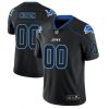 Men's Detroit Lions 2018 Lights Out Color Rush Limited Black Customized Jersey - Replica