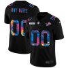 Men's Detroit Lions ACTIVE PLAYER Custom 2020 Black Crucial Catch Limited Stitched Jersey - Replica