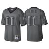 Men's New York Giants #00 Custom Charcoal Throwback Retired Player Metal Legacy Jersey - Replica