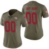 Woman's New York Giants Olive 2017 Salute to Service Limited Customized Jersey - Replica