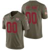 Men's New York Giants Olive 2017 Salute to Service Limited Customized Jersey - Replica