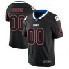 Men's New York Giants 2018 Lights Out Color Rush Limited Black Customized Jersey - Replica