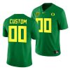 Men's Oregon Ducks Custom 00 Green 2021-22 College Football Game Jersey - Replica