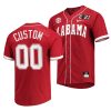 Custom Alabama Jersey for Men Custom 2021 CFP National Championship Alabama Crimson Tide Baseball Jersey Crimson Special Commemorate - Replica