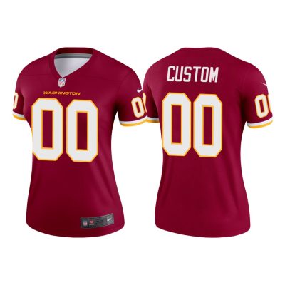 Custom Commanders Jersey for Women Custom Washington Football Team 2021 Legend Jersey - Burgundy