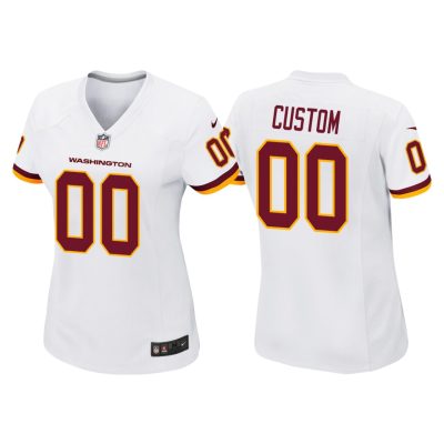 Custom Commanders Jersey for Women Custom Washington Football Team White Game Jersey