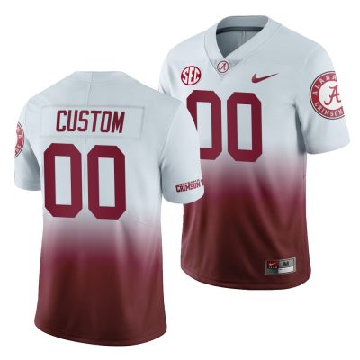 Custom Alabama Jersey for Men Alabama Crimson Tide Custom Gradient 2019 Color Crash Jersey - Replica