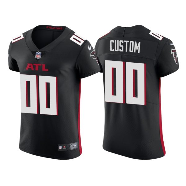 Men's Atlanta Falcons Custom 2020 Vapor Elite Jersey - Black - Replica