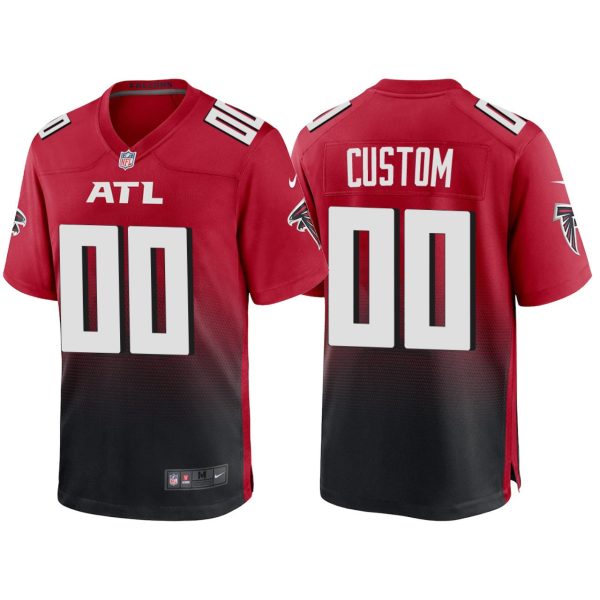 Men's Atlanta Falcons #00 Custom 2020 Red Game Jersey - Replica