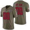 Men's Atlanta Falcons Olive 2017 Salute to Service Limited Customized Jersey - Replica