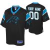 Men's Carolina Panthers Custom Icon Black Jersey - Replica