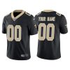 Saints Custom Jersey for Men New Orleans Saints 100th Season #00 Custom Black Vapor Limited Jersey