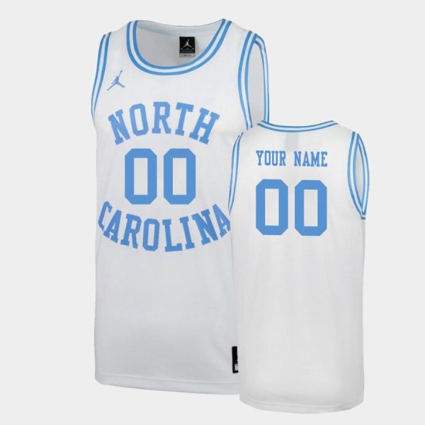 Men's North Carolina Tar Heels White March Madness Special Custom Jersey - Replica