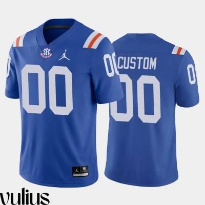 Custom Florida Gators Jersey, Royal Men's, Throwback Game Jersey College Football - Replica