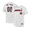 Men's Louisville Cardinals White Replica Custom Jersey College Baseball