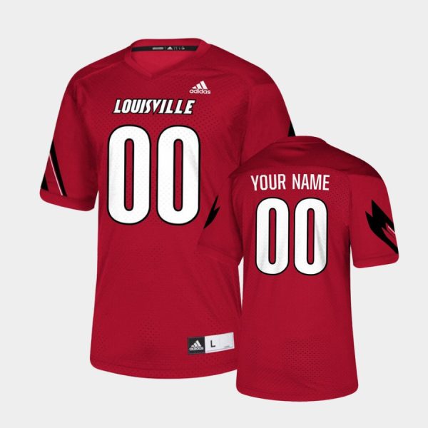 Men's Louisville Cardinals Custom Red College Football Jersey - - Replica