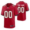 Men's Custom Tampa Bay Buccaneers Red Game Jersey - Replica