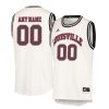 Men's Customized Louisville Cardinals Cream Retro Jersey - Replica