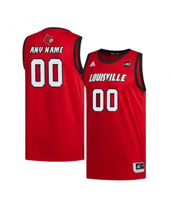 Men's Customized Louisville Cardinals Red Retro Jersey - Replica