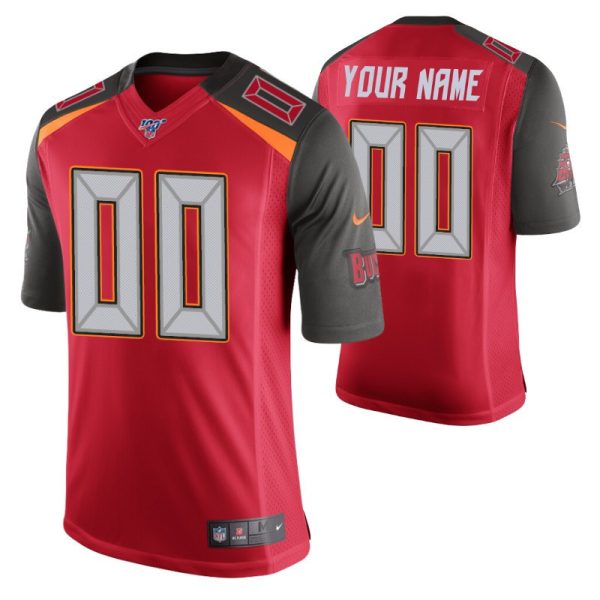 Men's Tampa Bay Buccaneers Custom Red 100 Vapor Limited Jersey - Replica