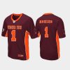 Men's Virginia Tech Hokies Custom Maroon Max Power Football Jersey - Replica