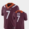 Men's Virginia Tech Hokies Custom Maroon Alumni Football Game Player Jersey - Replica