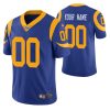 Men's Los Angeles Rams Custom Royal 100th Season Vapor Limited Jersey - Replica