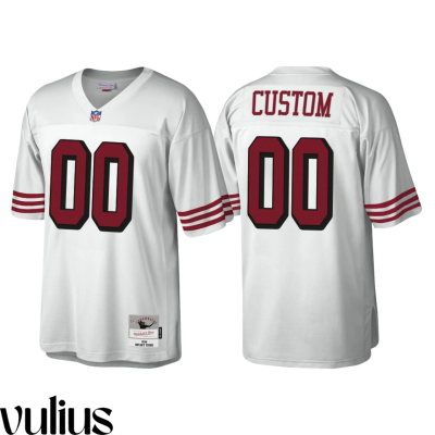 49ers Custom Jersey, White Men's, 1994 Legacy Replica Throwback Jersey