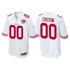 Men's Custom San Francisco 49ers White 75th Anniversary Game Jersey - Replica