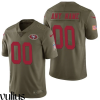 49ers Custom Jersey, Olive Men's, 2017 Salute to Service Limited Jersey - Replica